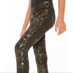 Ivivva Rhythmic Tights Magnetic Camo Black Gold